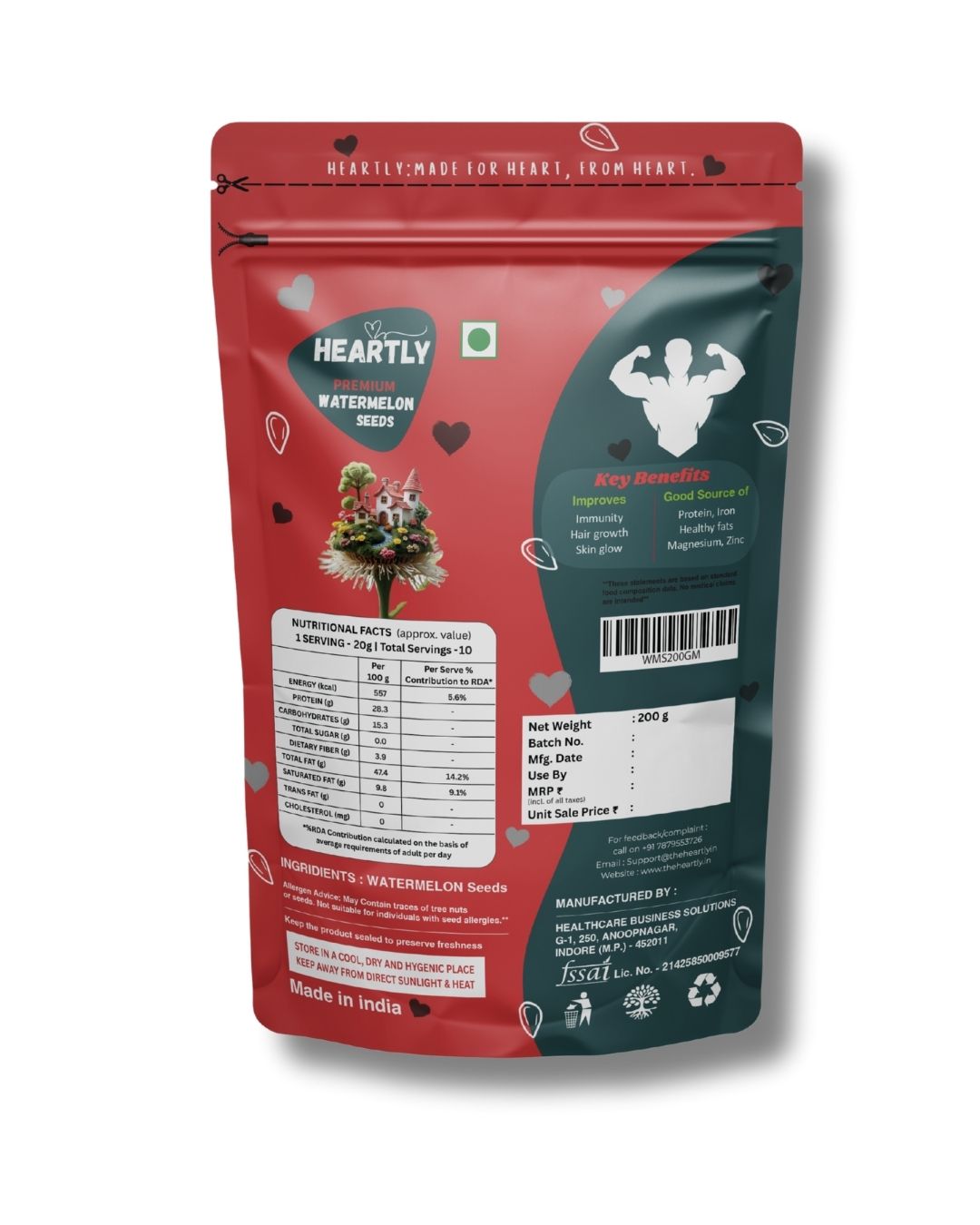 Heartly Watermelon Seeds 200g