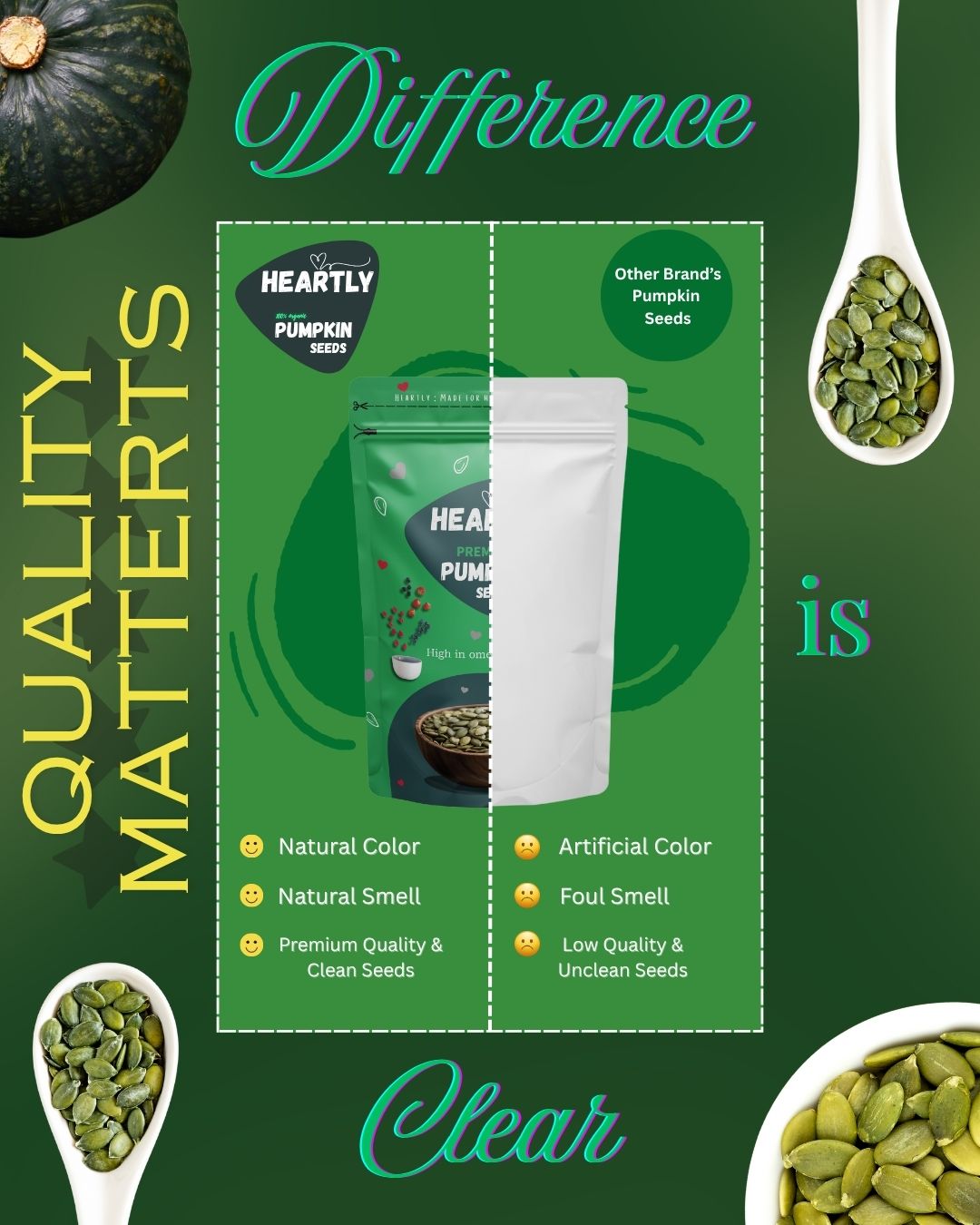 Heartly Pumpkin Seeds 200g