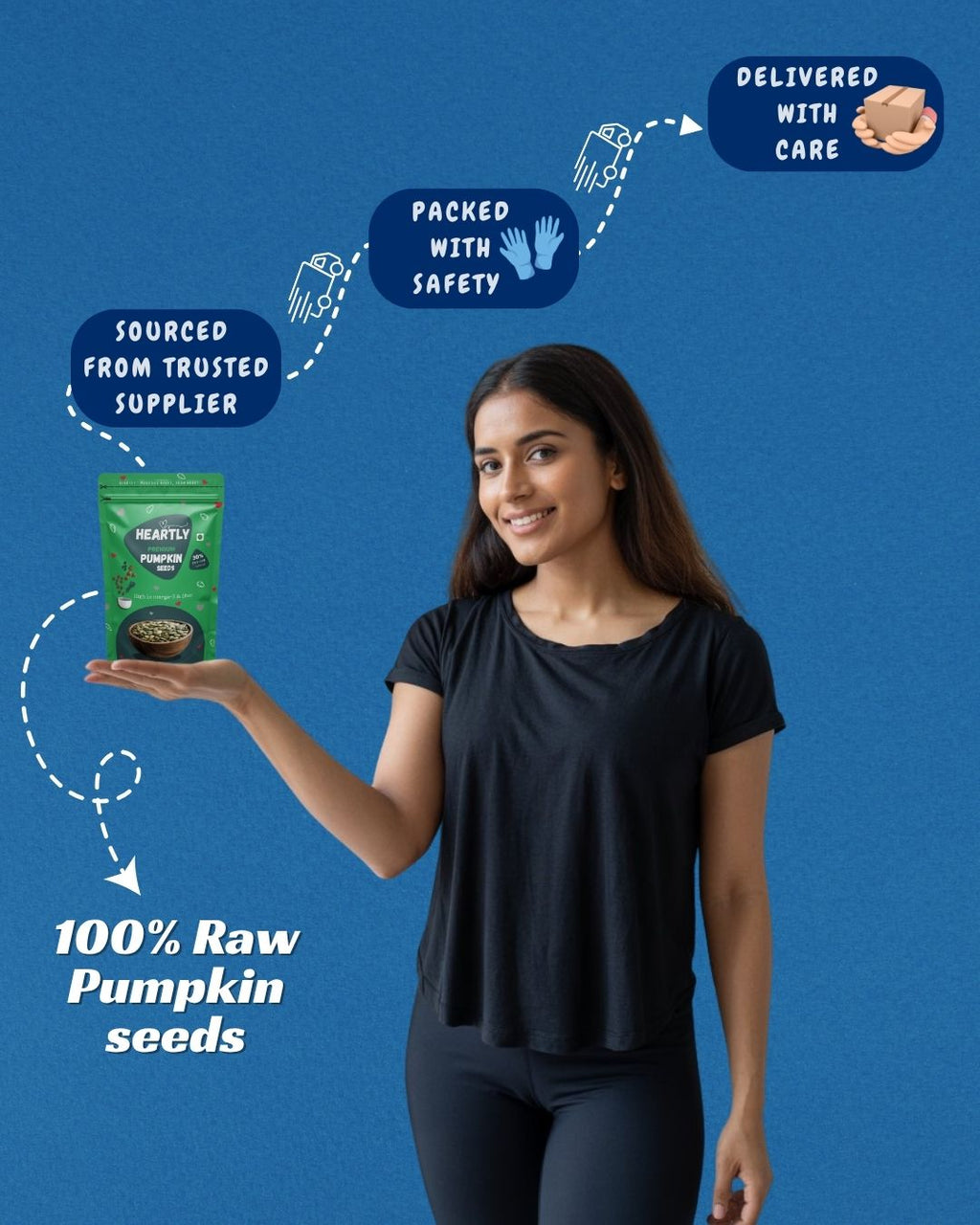 Heartly Pumpkin Seeds 200g