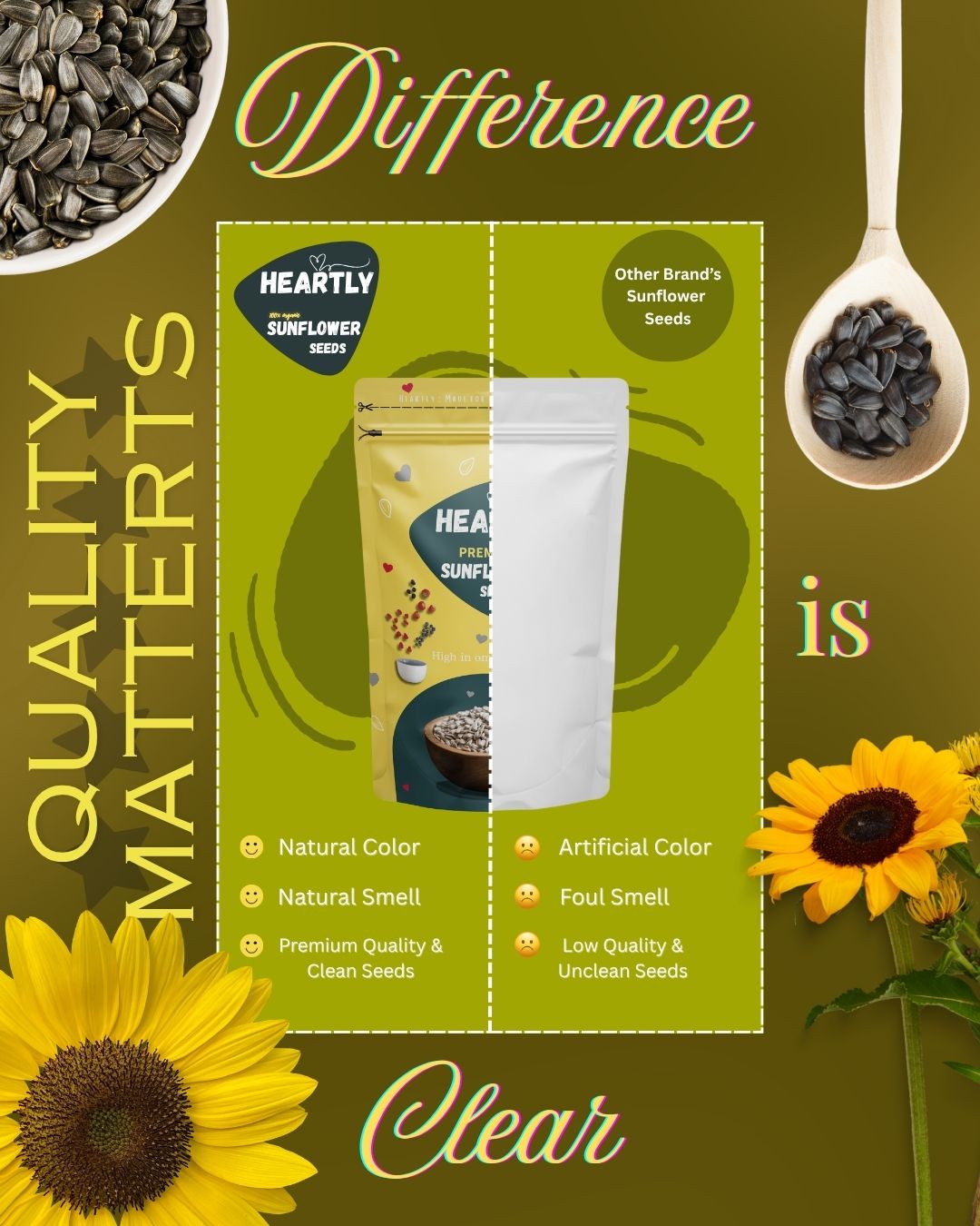 Heartly Sunflower Seeds 200g