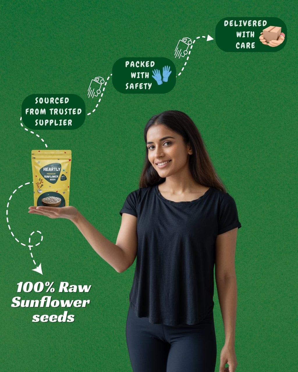 Heartly Sunflower Seeds 200g