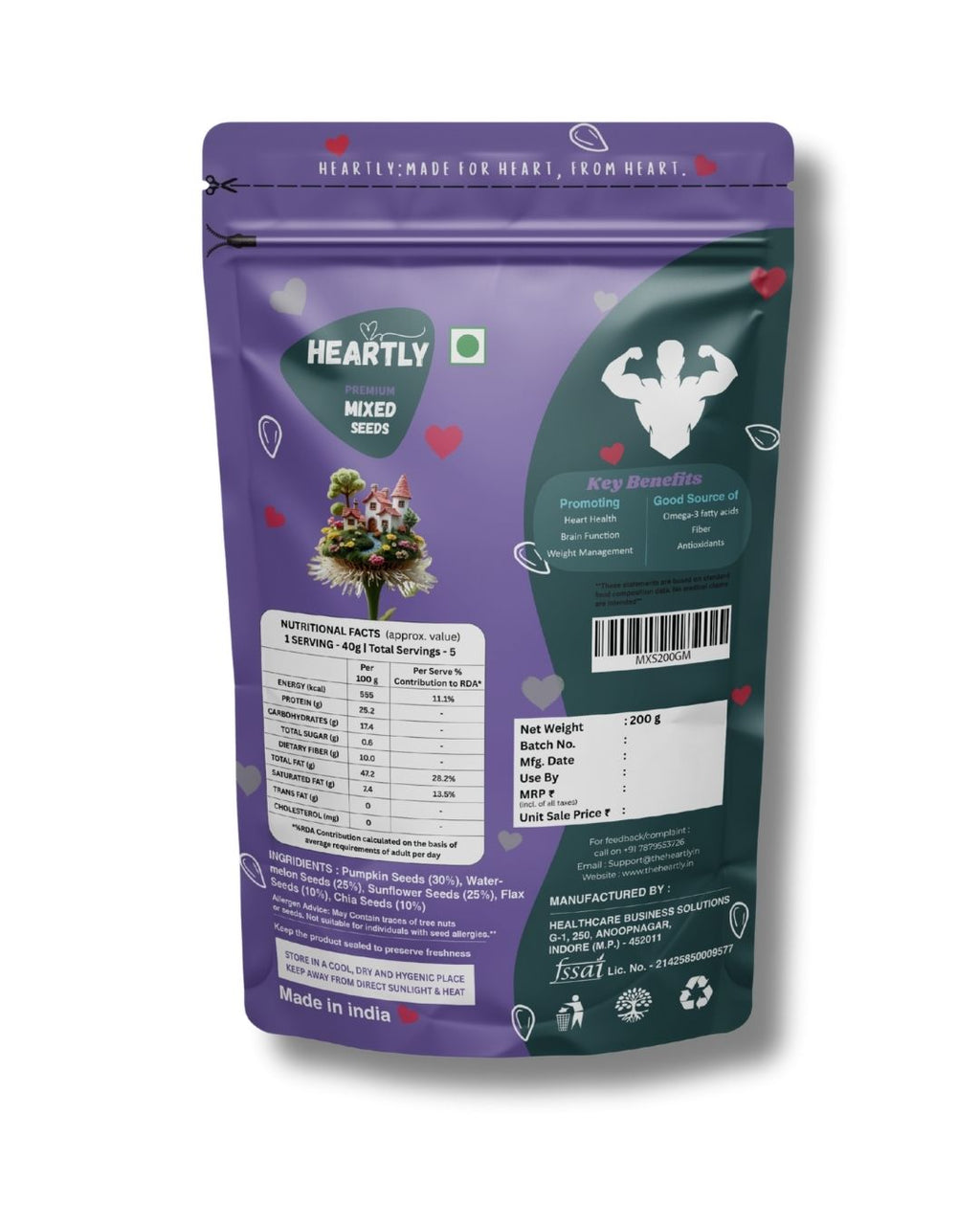 Heartly 5-in-1 Mixed Seeds 200g