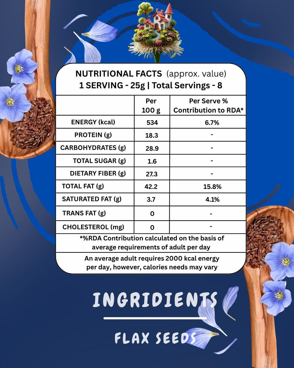 Heartly Flax Seeds 200g