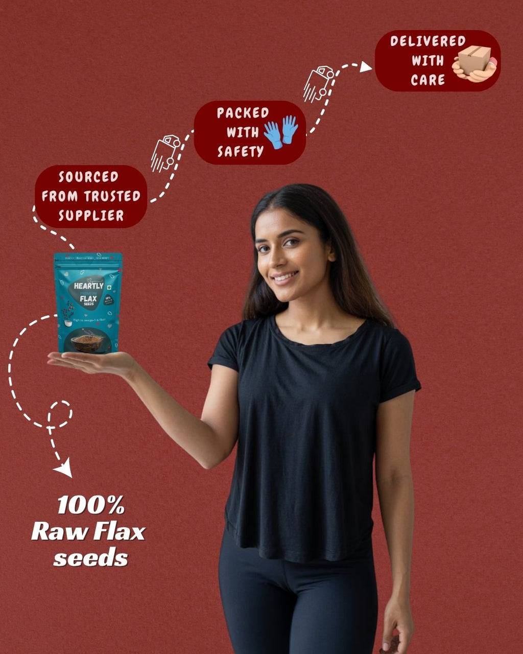 Heartly Flax Seeds 200g